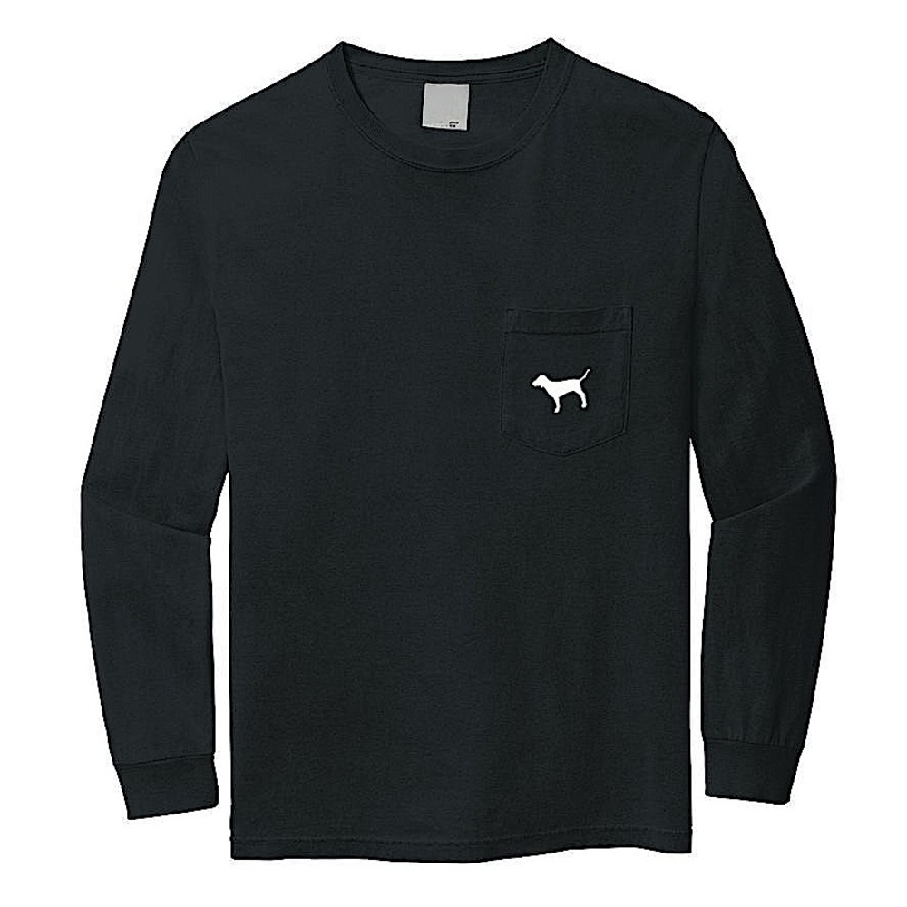 PINK Victoria's Secret Black Long Sleeve Pocket Tee